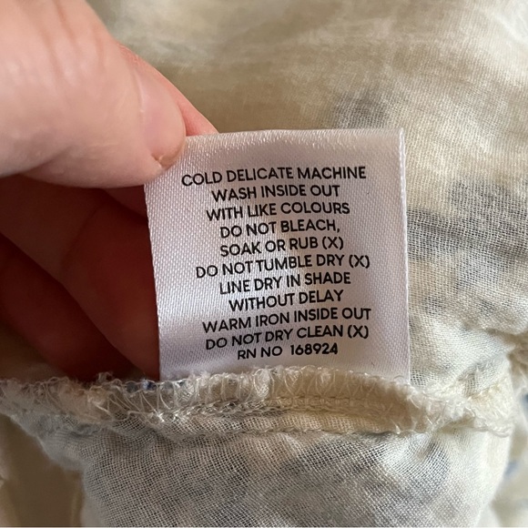 Talisman XS Carly Bluebell Woven Floral Print V-Neck Bell Sleeve Wrap Maxi Dress - Picture 9 of 11